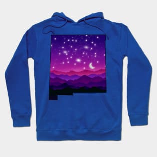 New Mexico mountains at night Hoodie